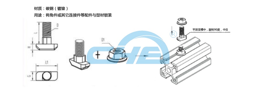 T型螺栓用途